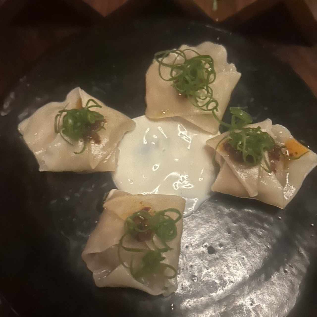 Dumplings de camarones 