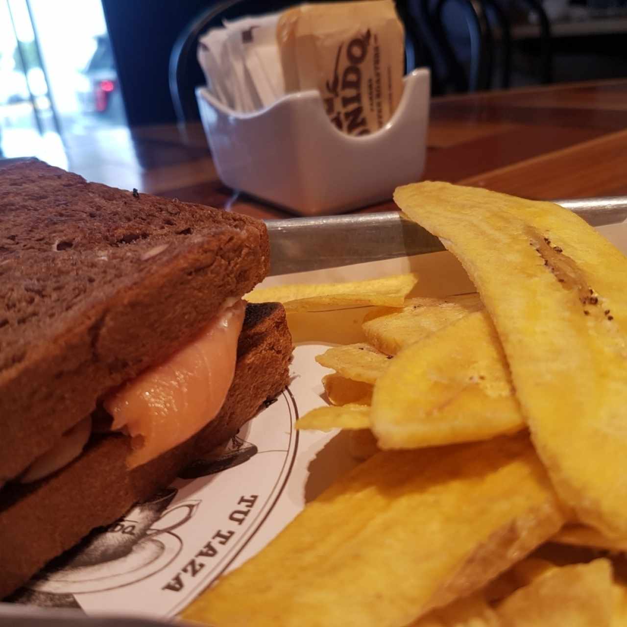 smoked salmon sandwich