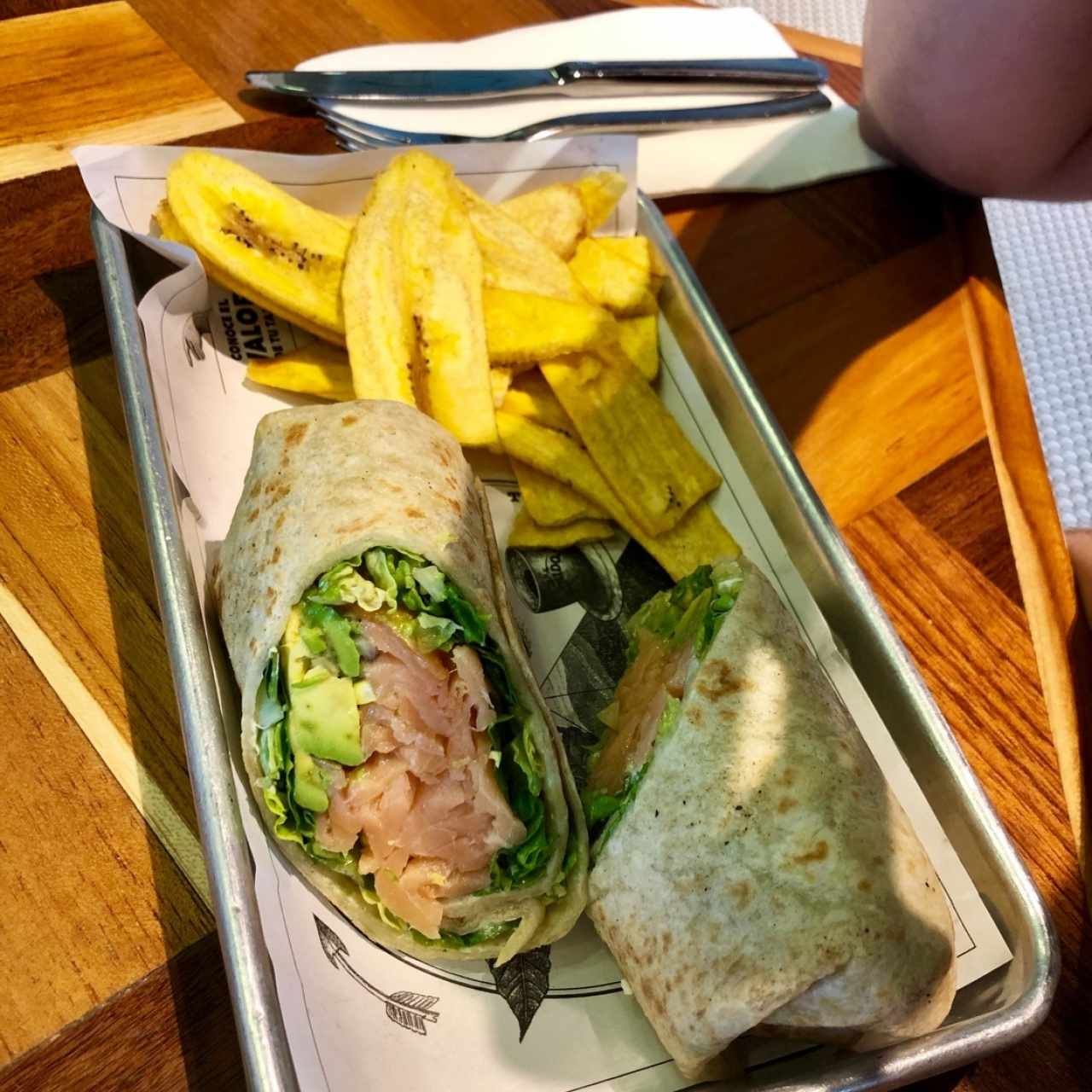 wrap de salmon