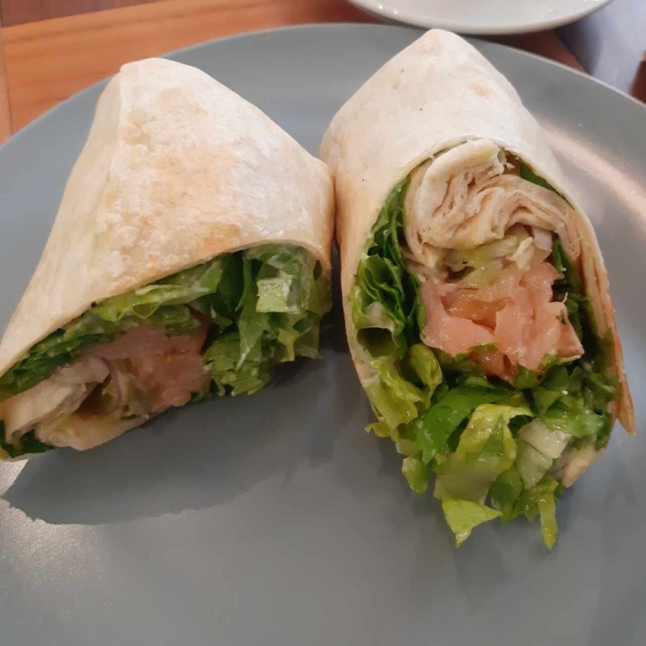 smoke salmon wrap