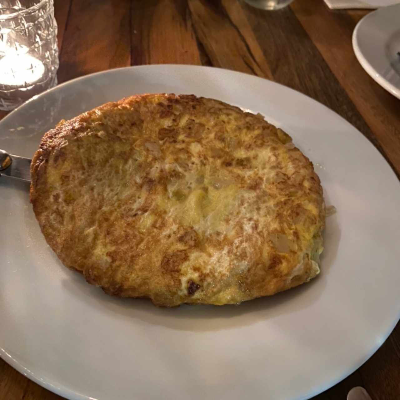 Tortilla española de patata y cebolla