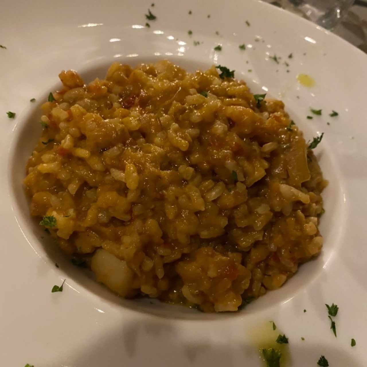 Arroz meloso de mariscos