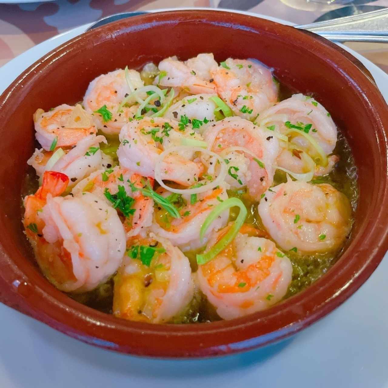Menú - Camarones al ajillo