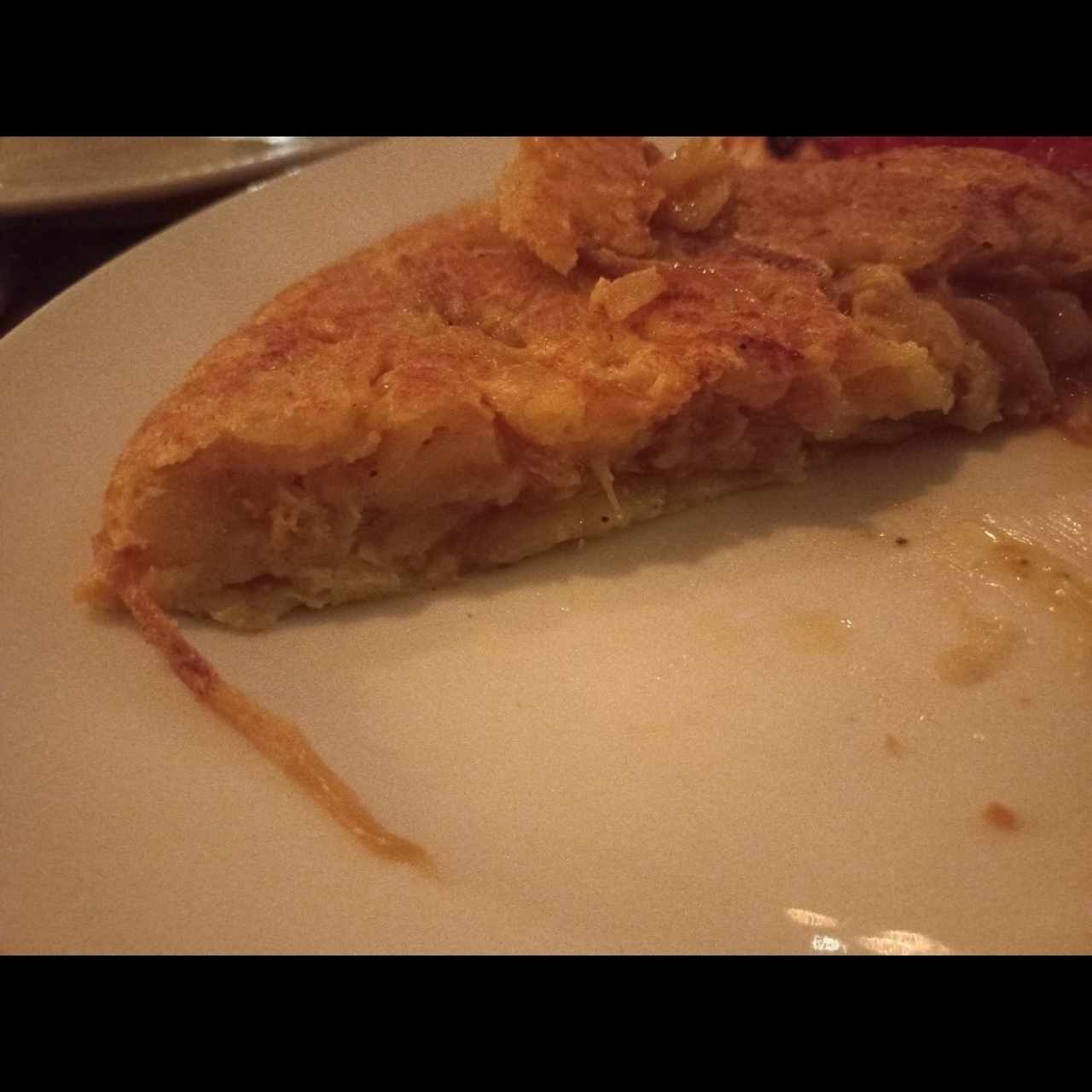 Tortilla española de patata y cebolla