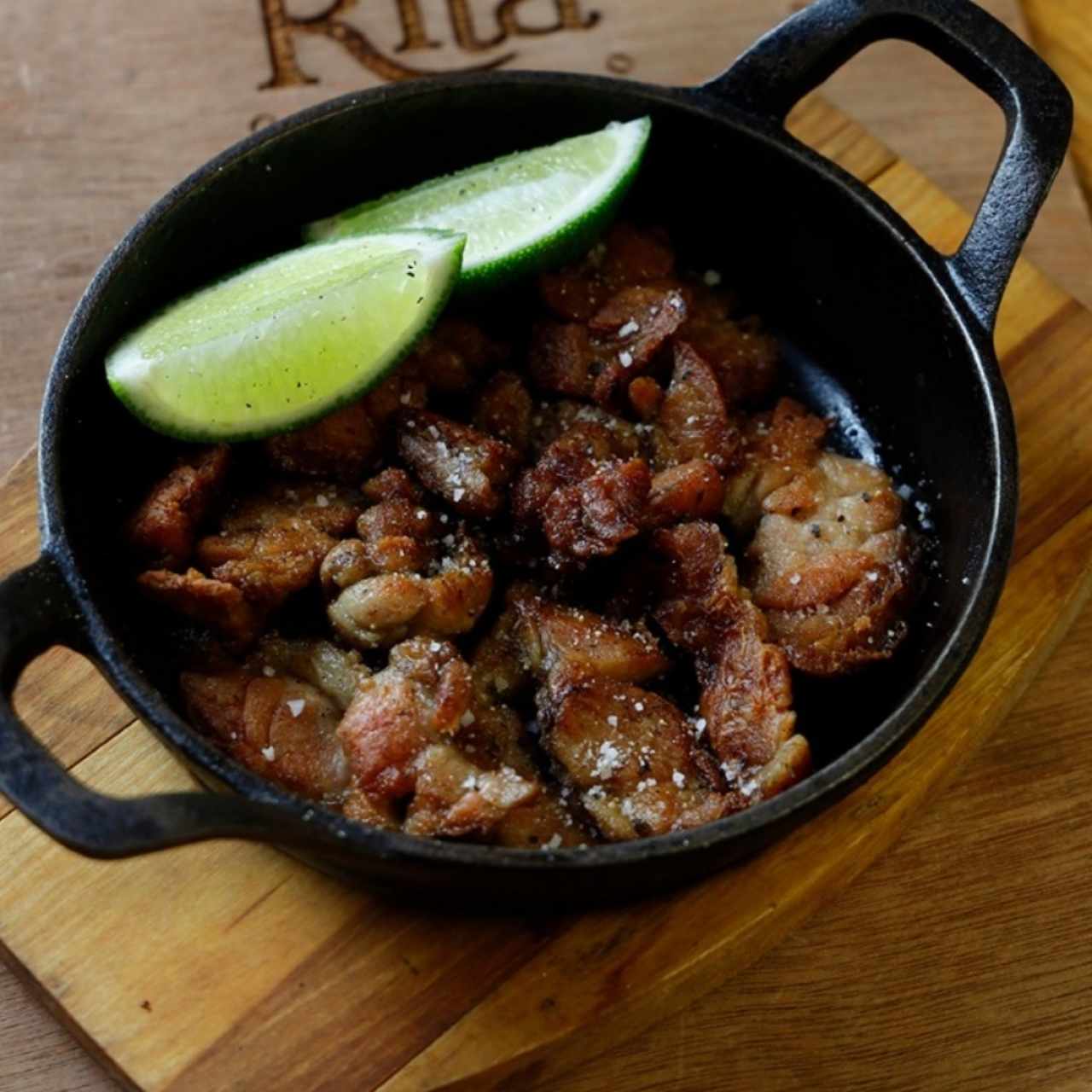 Mollejas crujientes con limón