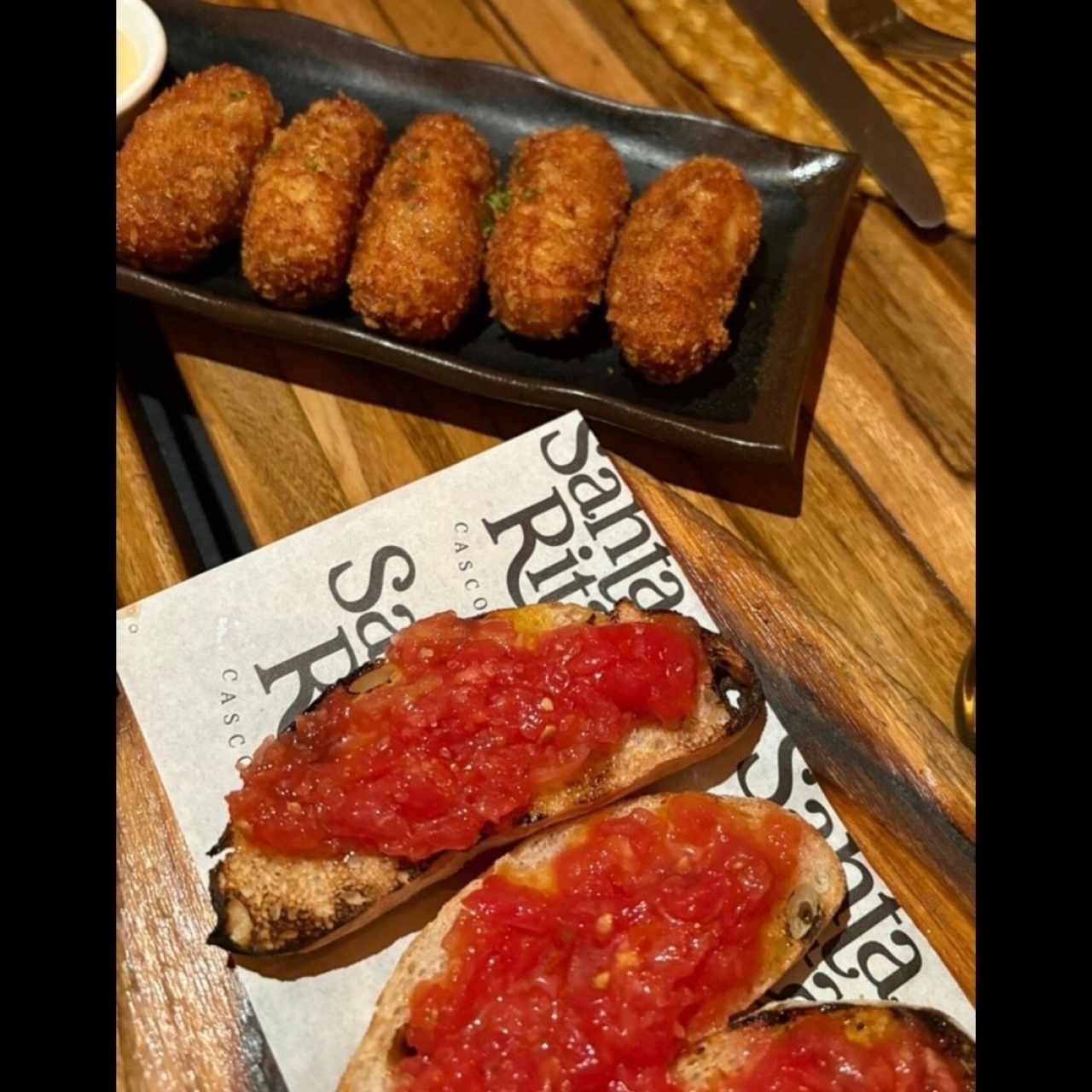 Croquetas cremosas de jamón ibérico de bellota