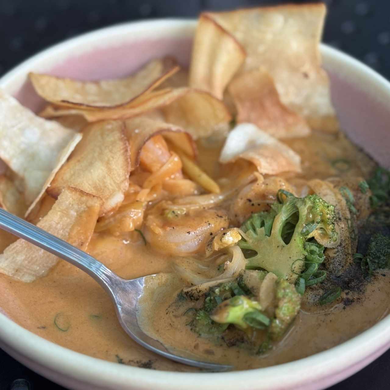 Camarones con Coco y Curry rojo