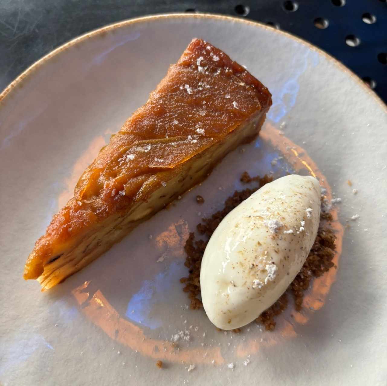 Postre de Pera, Jengibre y Cardamomo. 