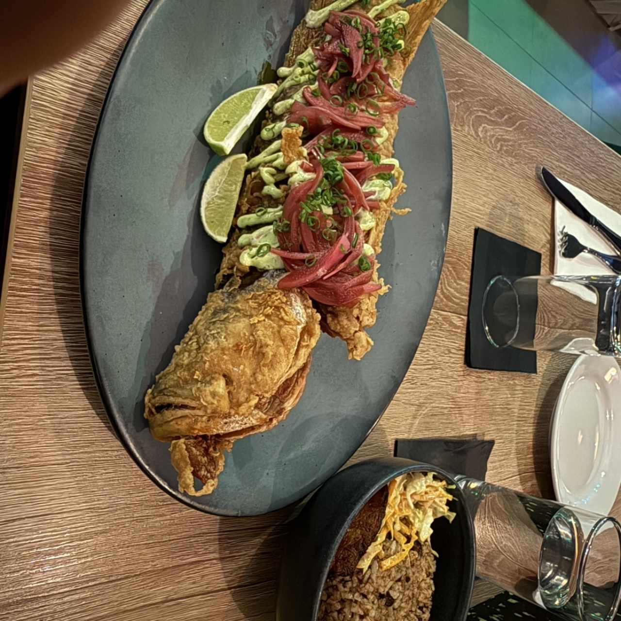 Pescado entero al horno