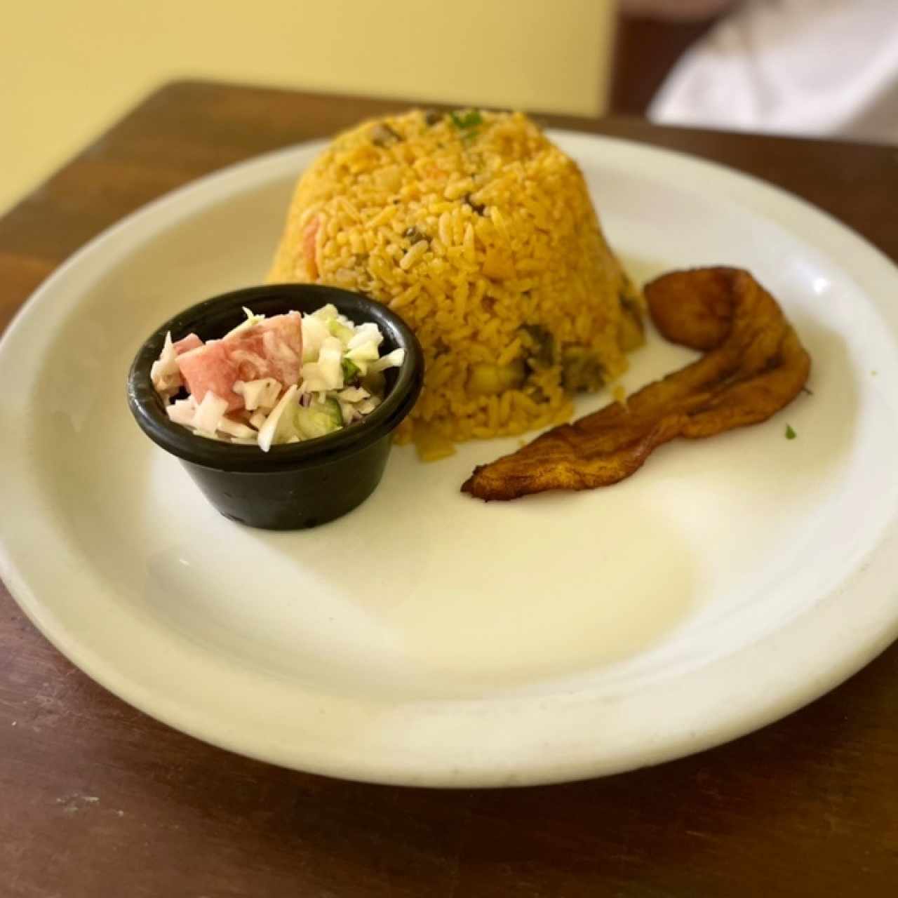 Arroz con cabeza de puerco ahumado