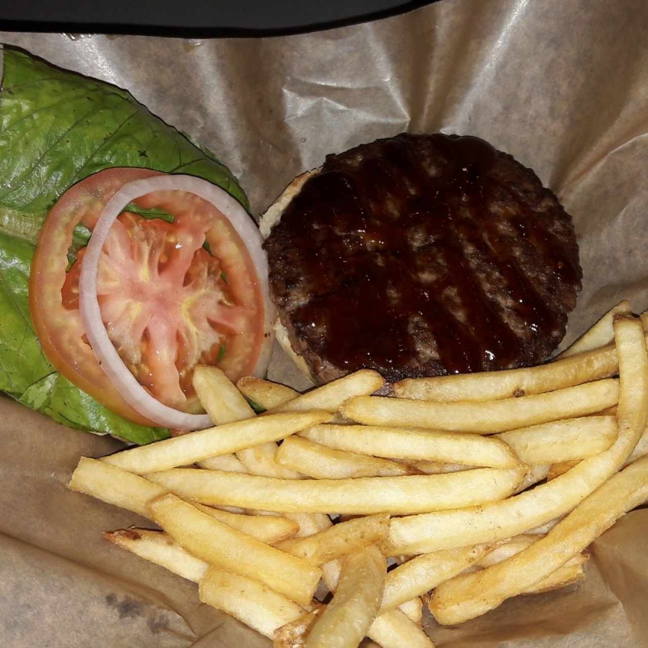 Hamburguesa de menú ejecutivo