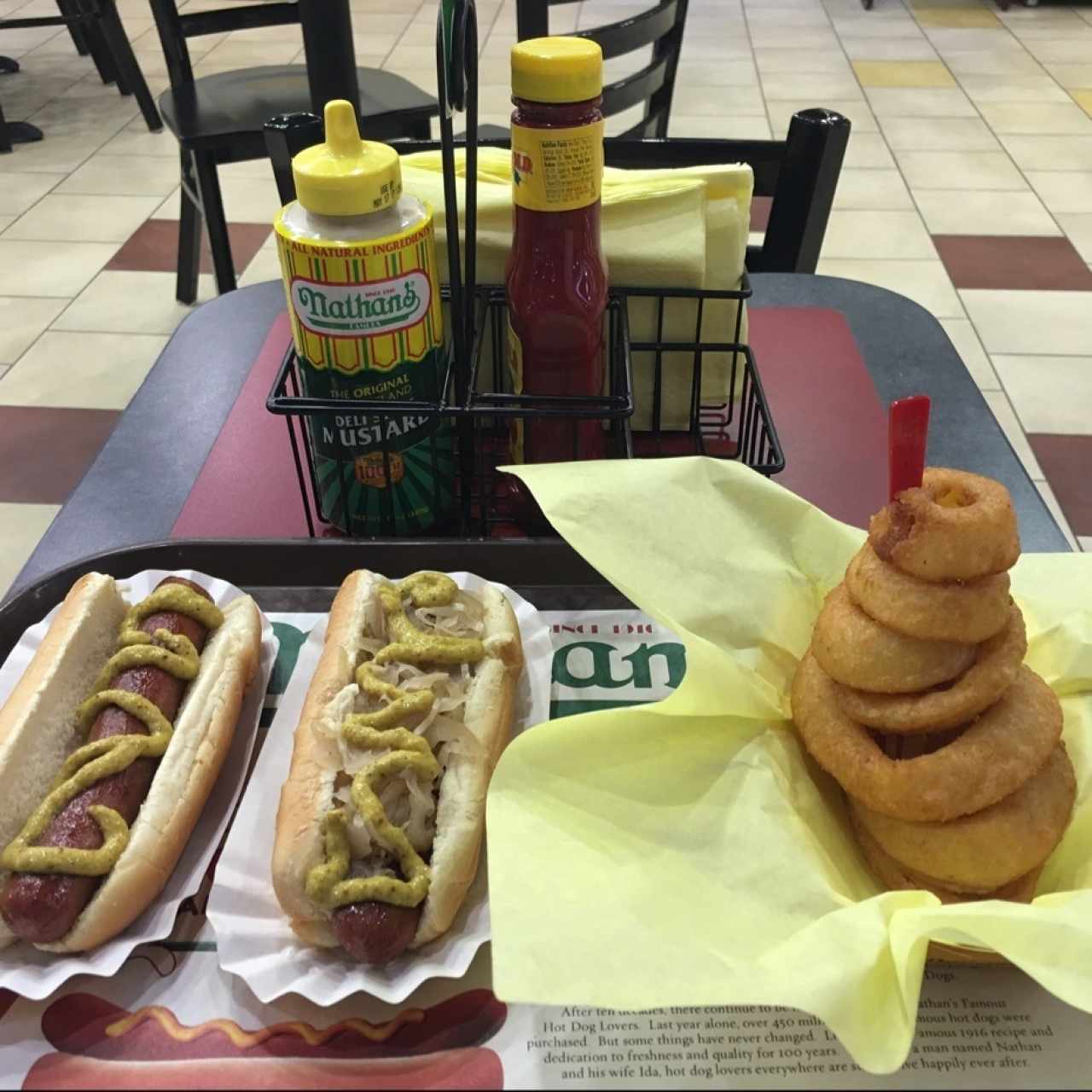 Thick Cut Onion Rings, Classic Dog, NY Dog!