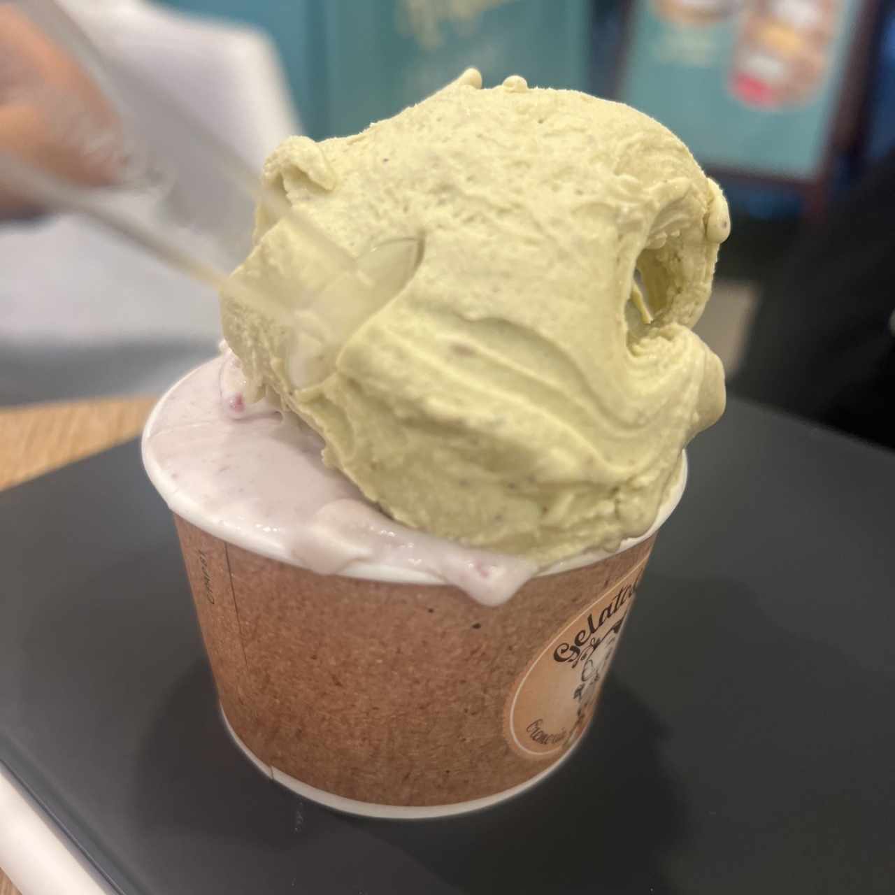 Pistachio y cheesecake