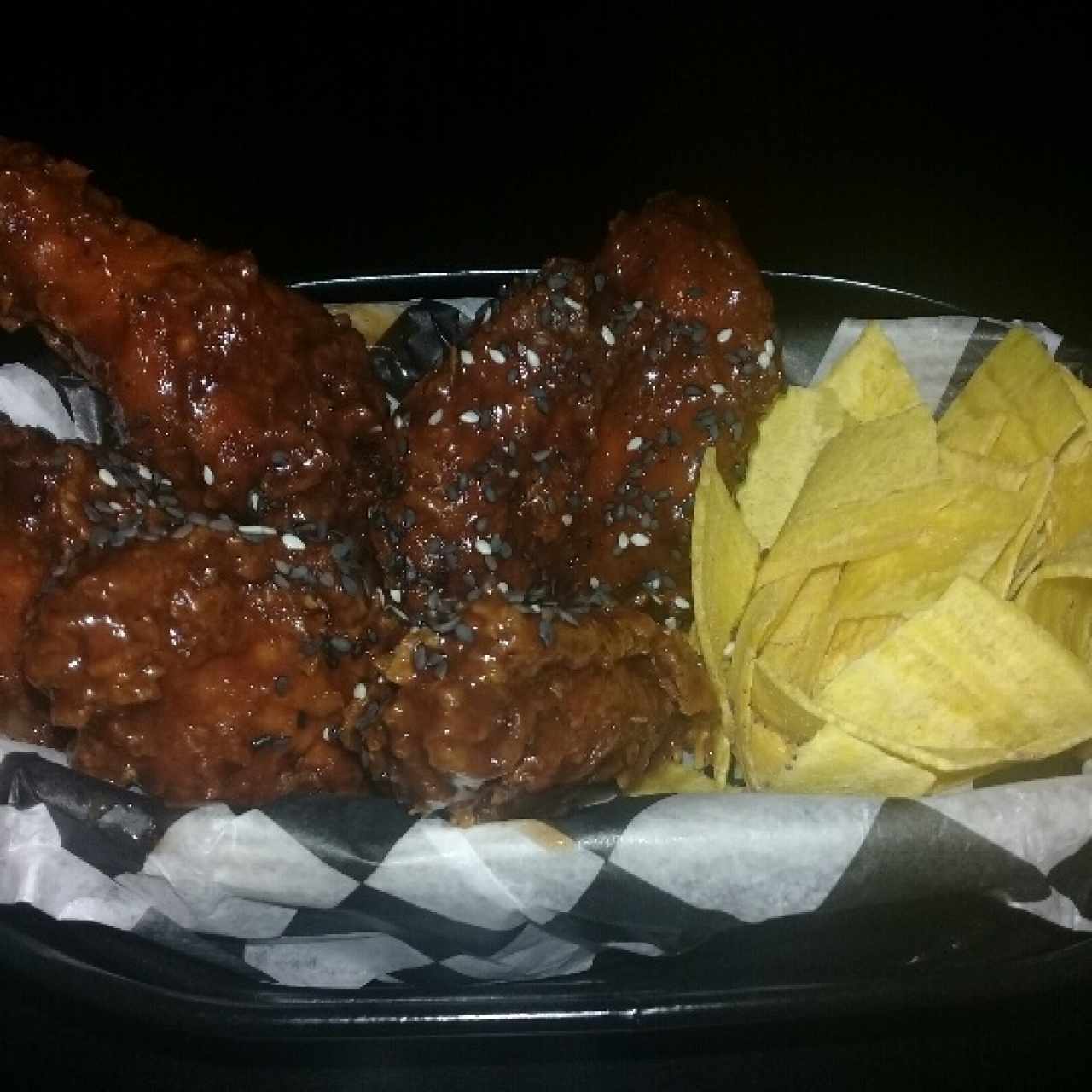 Alitas honey bbq