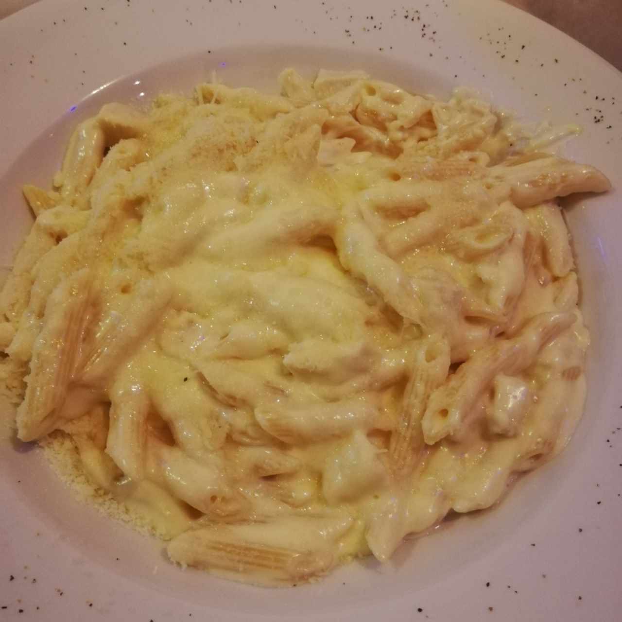 penne alfredo con pollo