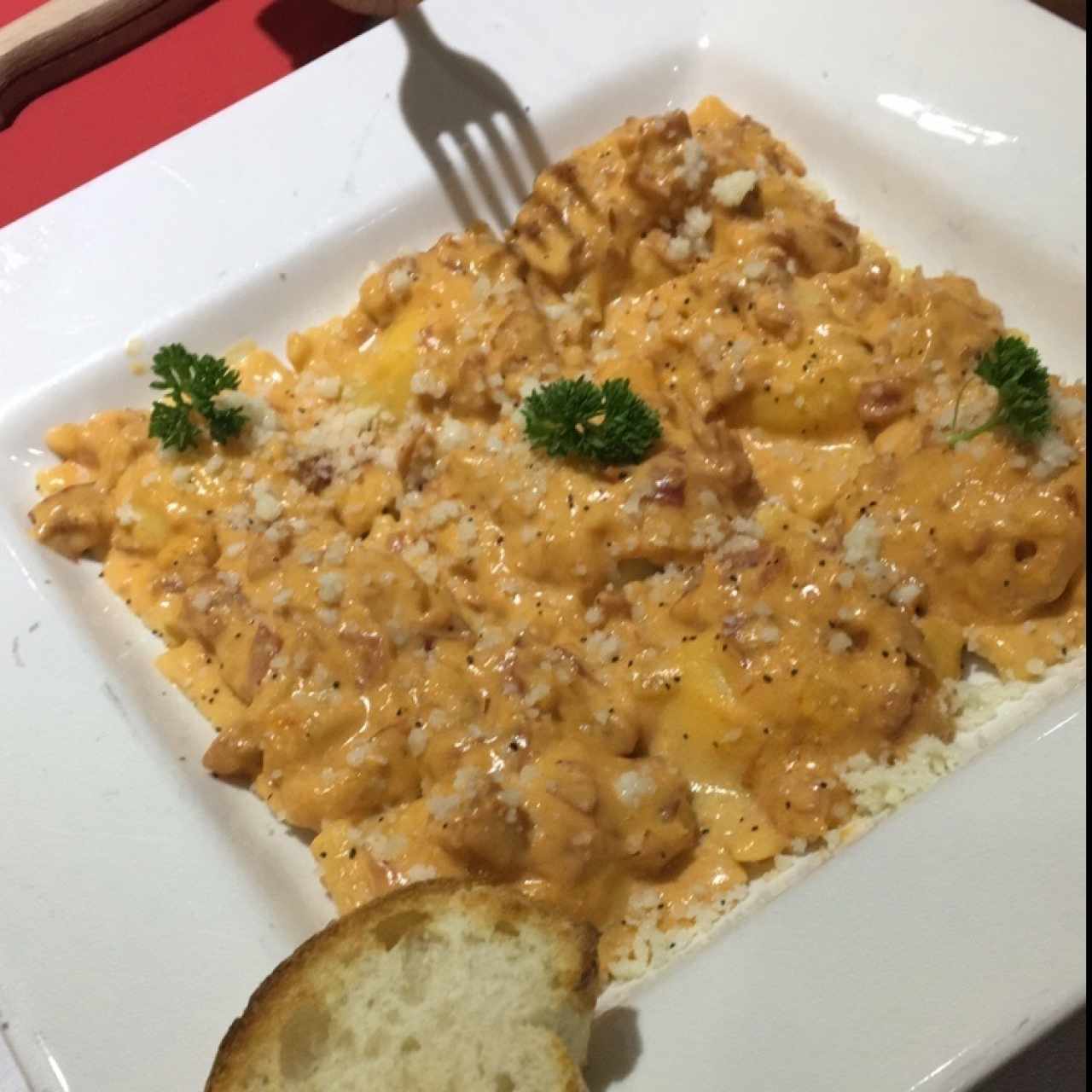 Ravioli di ricotta y parmigiano San Danielle 