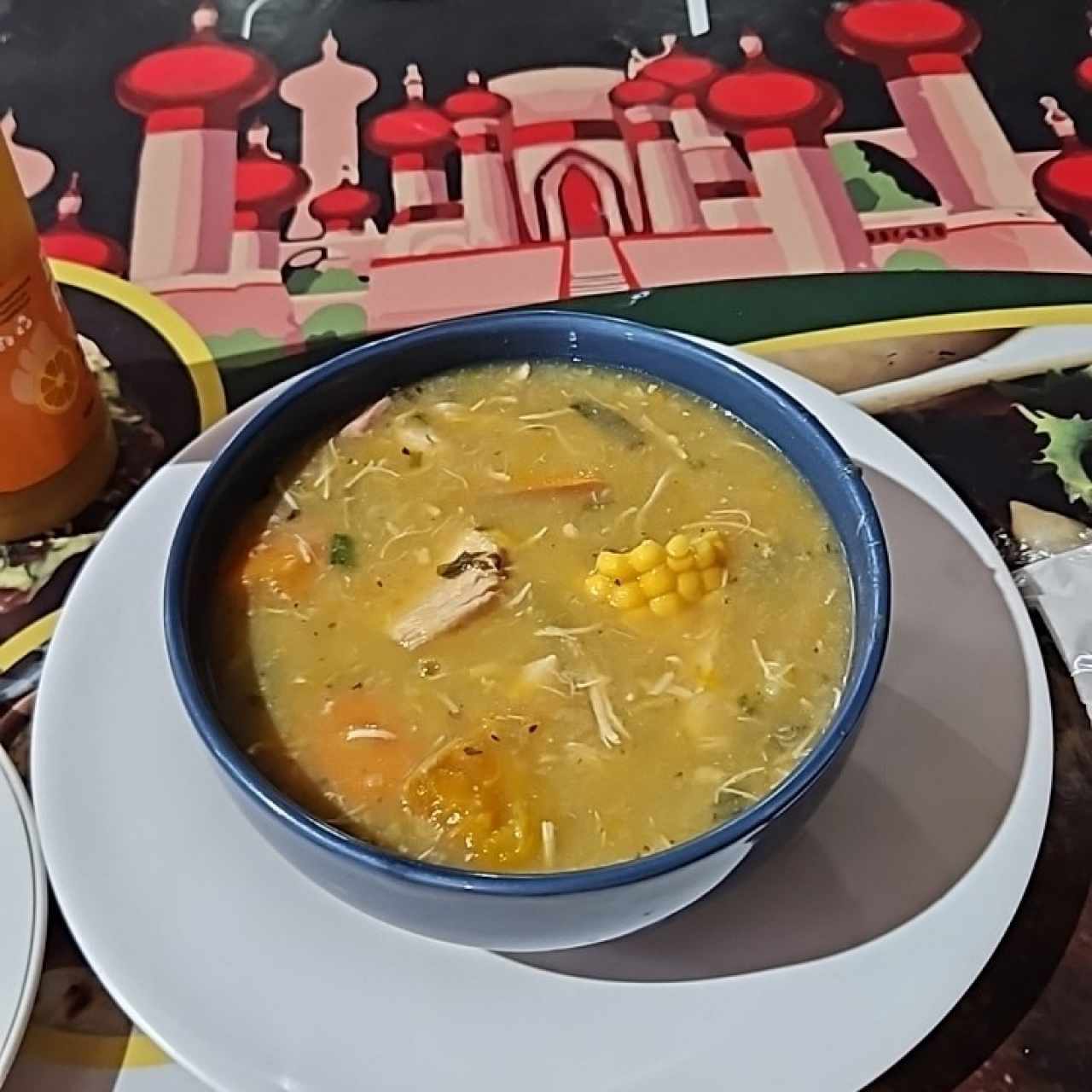 sopa con arroz