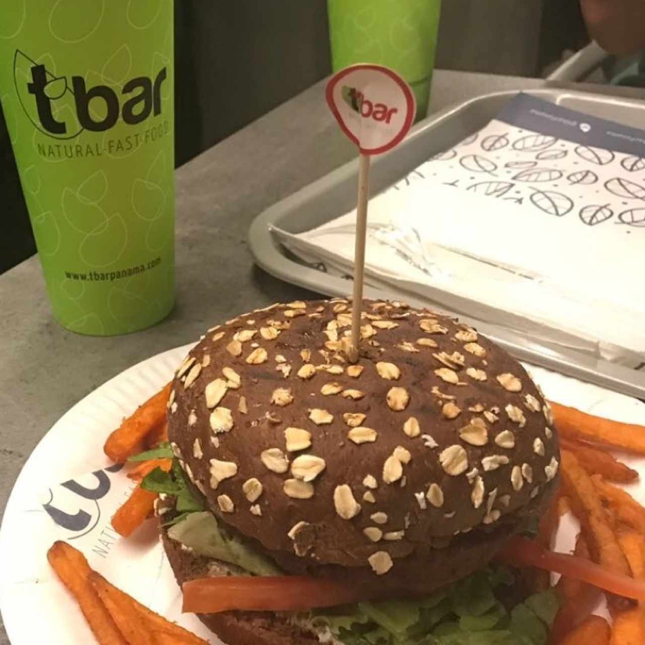 hamburguesa de falafel
