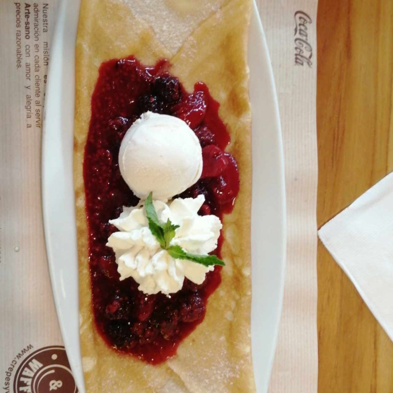 Crepes de Frutos del Bosque