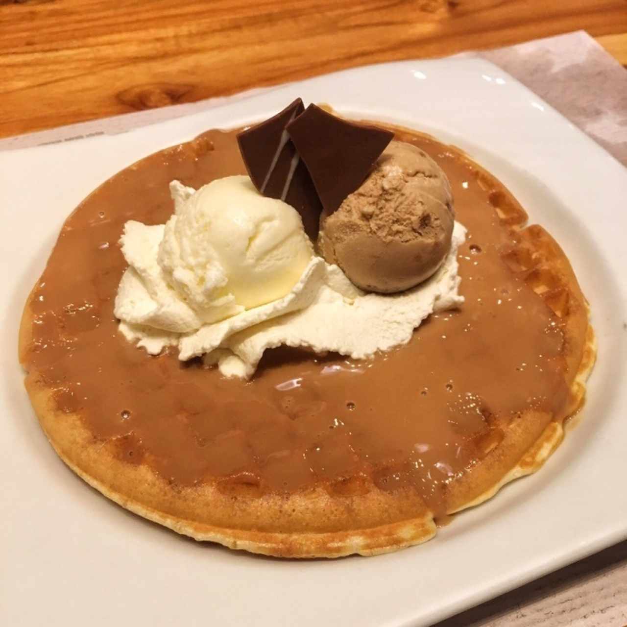 Waffle de arequipe