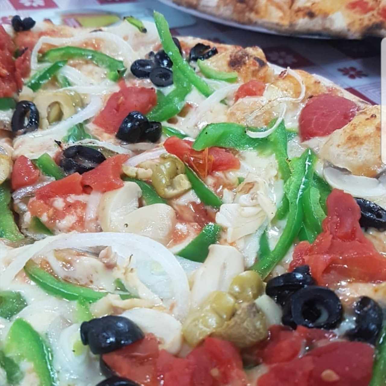 pizza de vegetales
