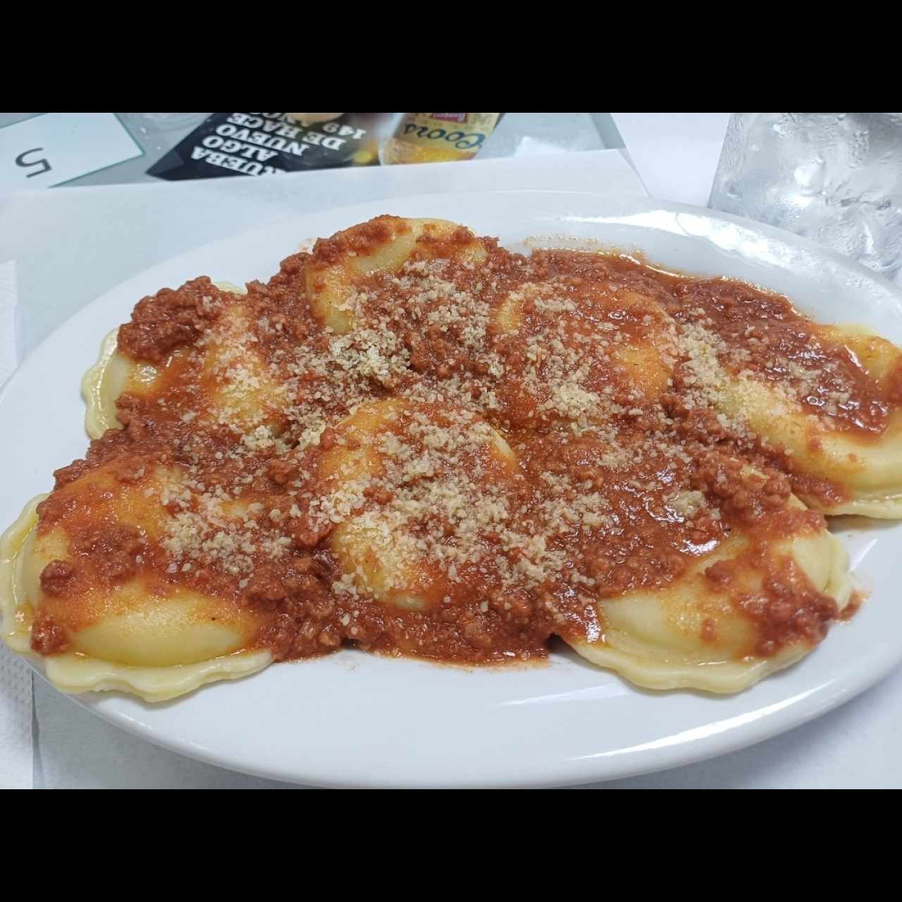 ravioli boloñesa 