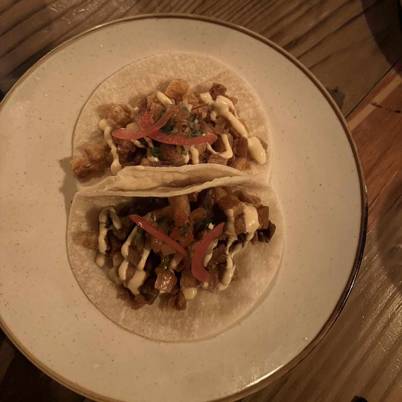 Taquitos de Chicharrón de cerdo