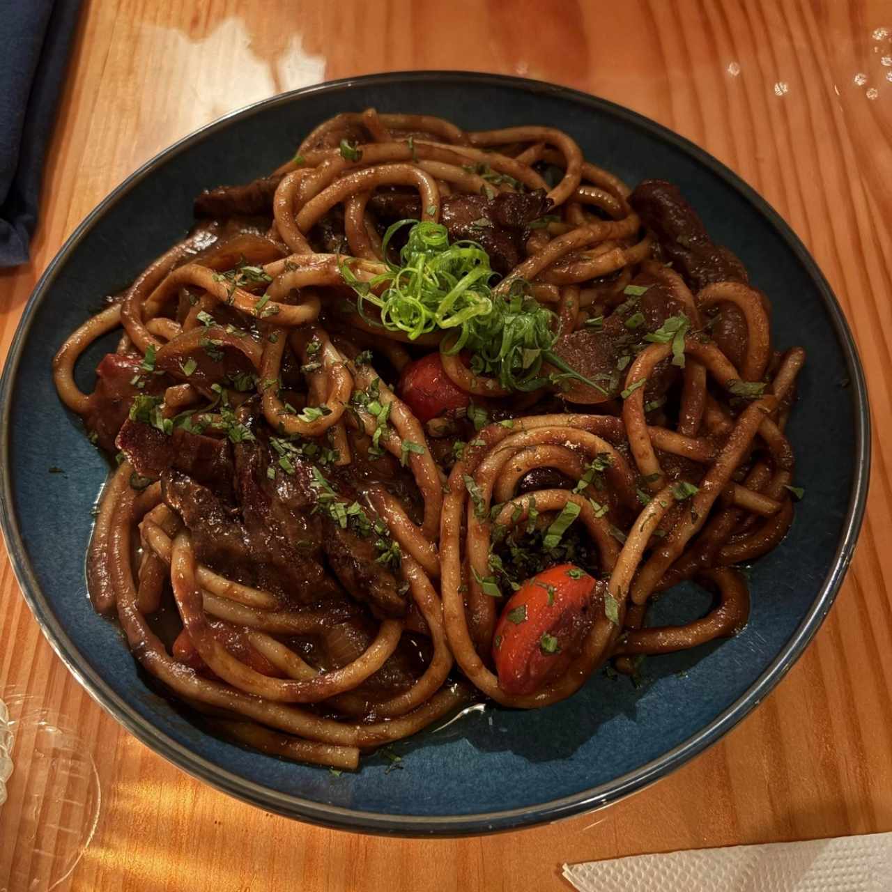 Platos Fuertes - Pasta con entraña