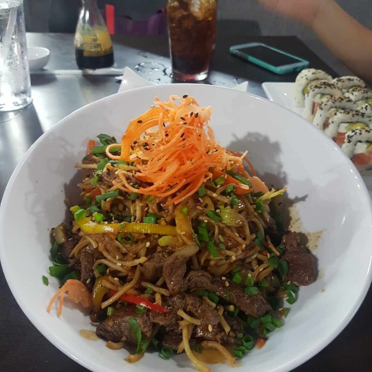 Fideos Thai con carne!