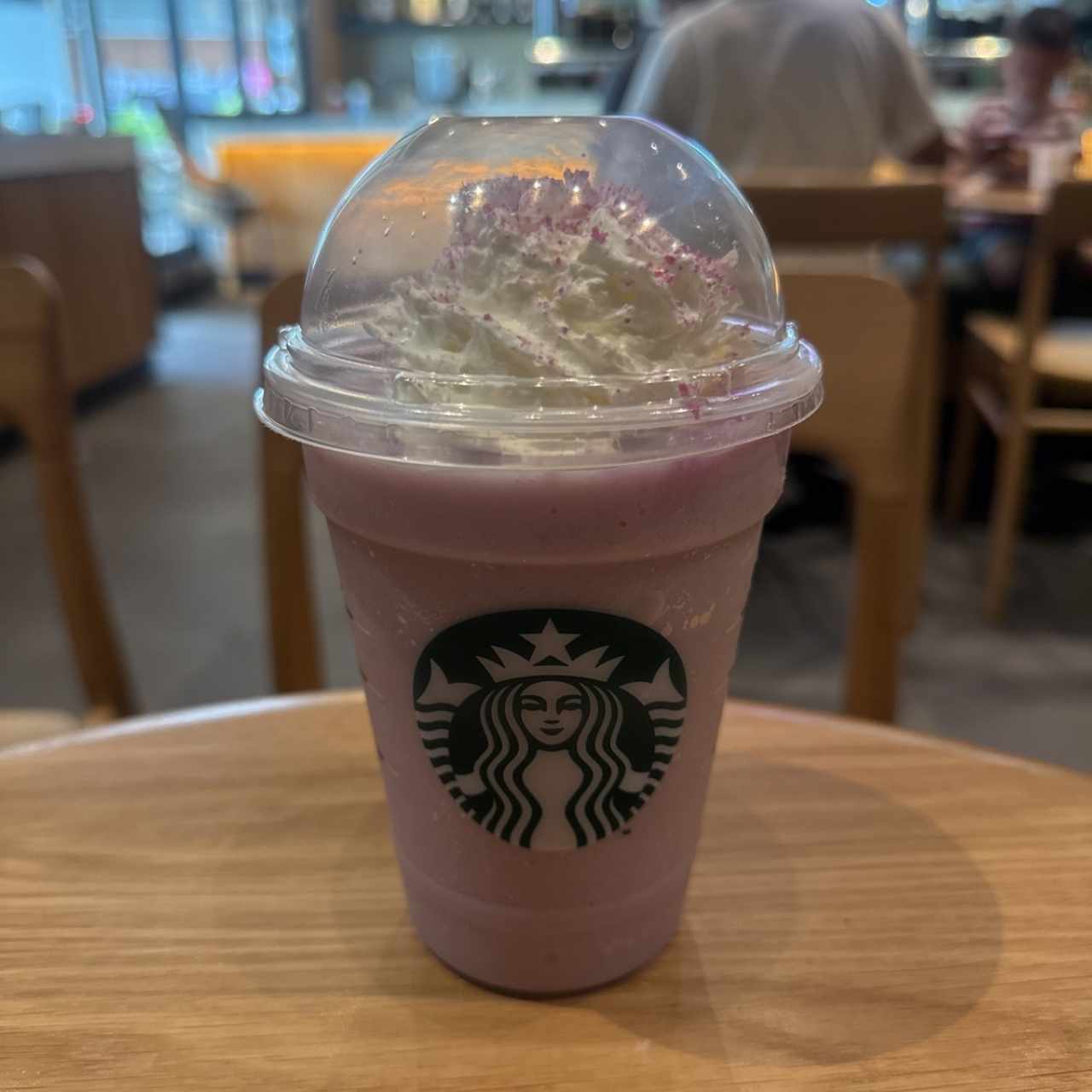Lavender white mocha frappuccino