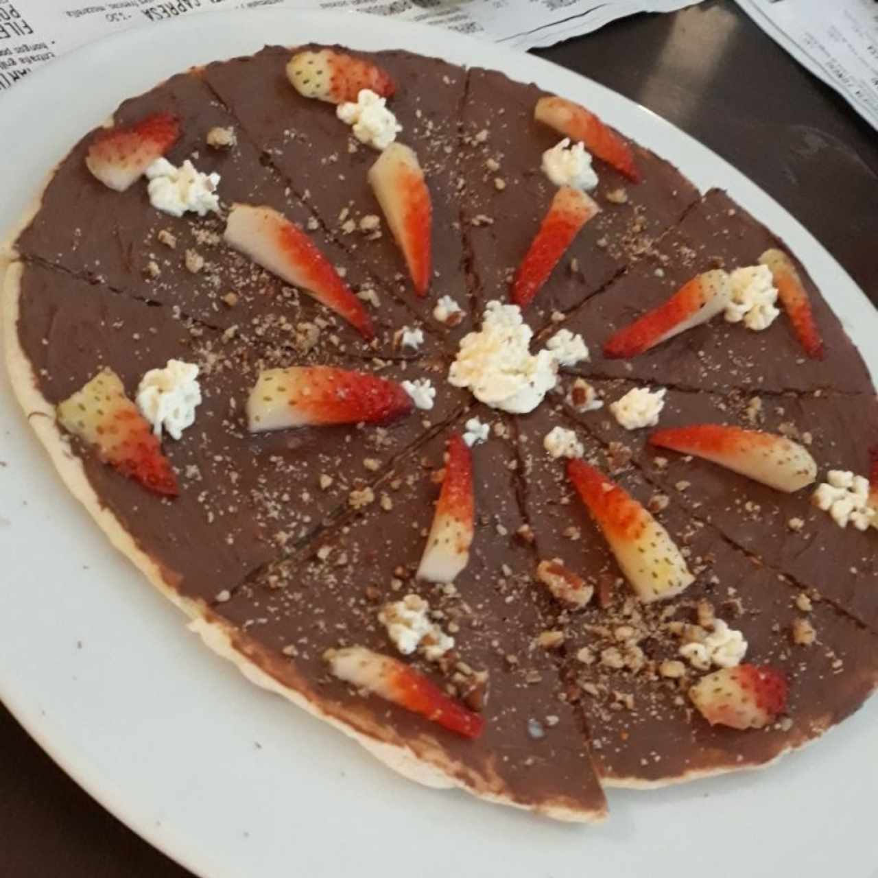 Pizza de nutella