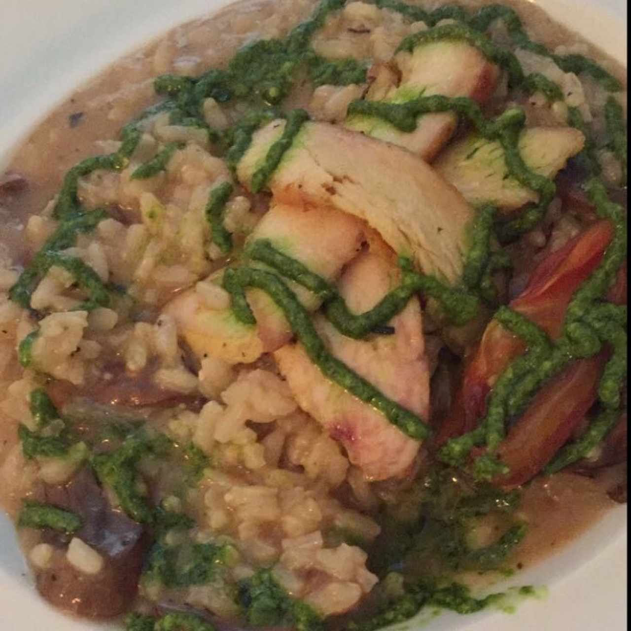 Risotto de pollo