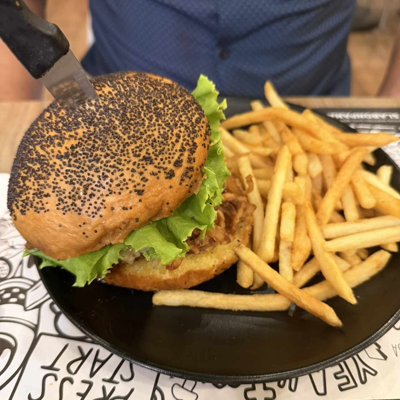 Hamburguesa con papas
