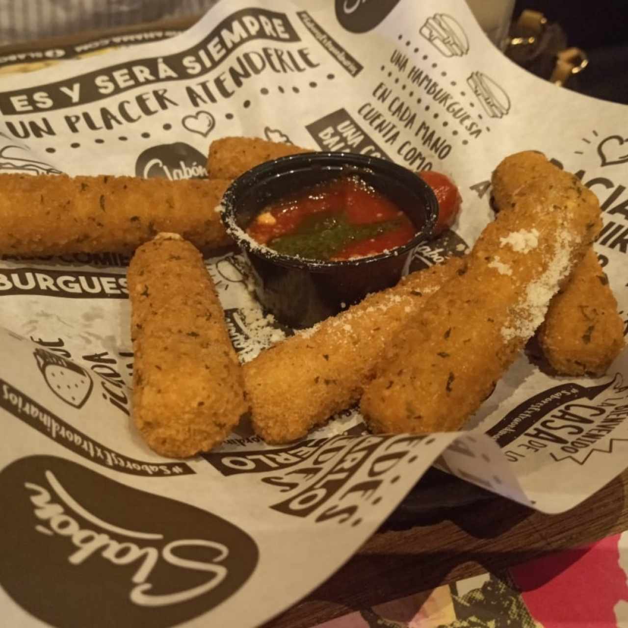 Deditos de mozarella