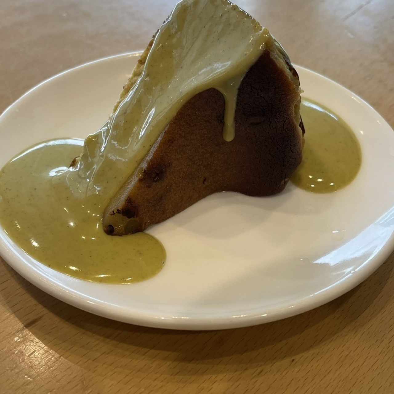 Tarta Vasca de Pistacho 