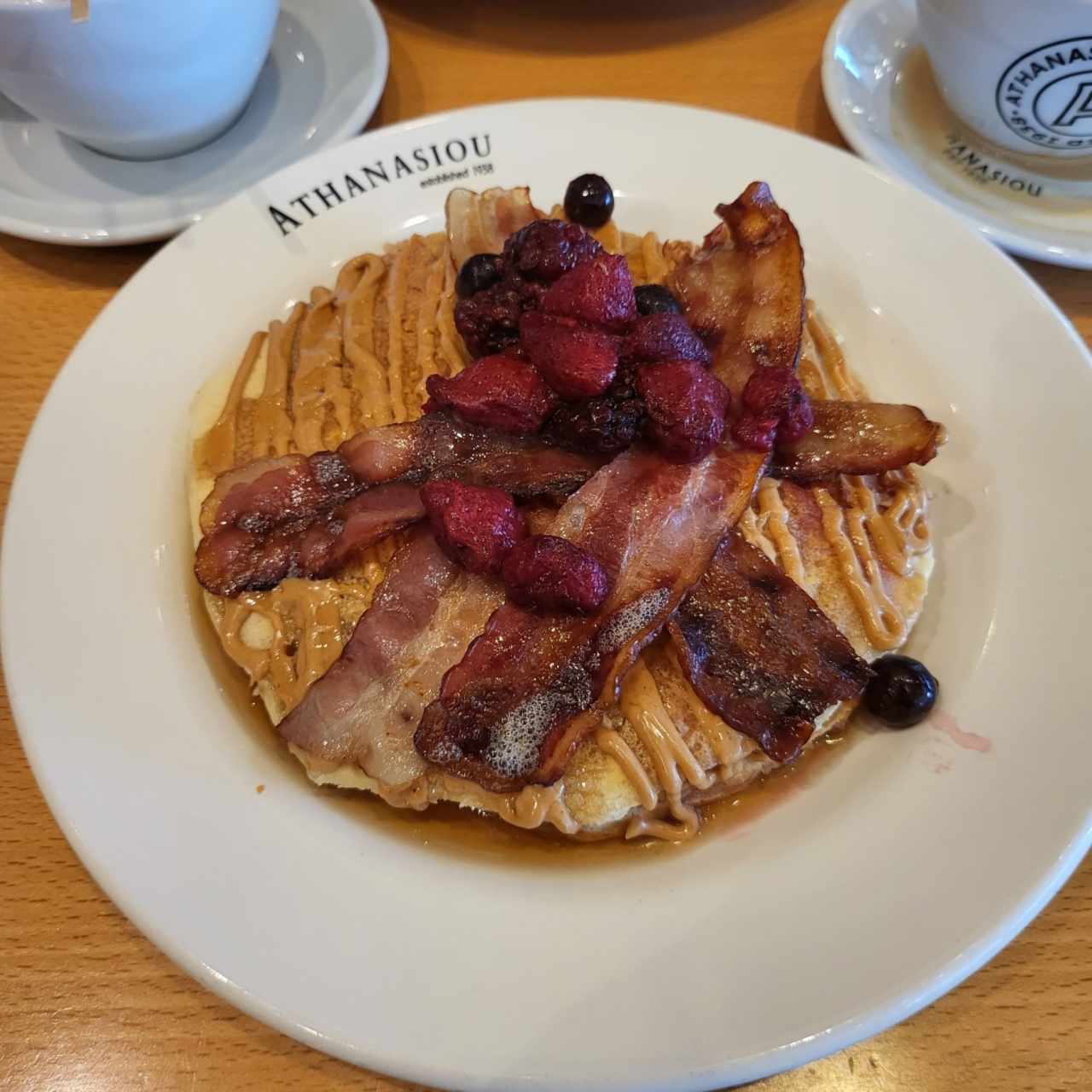 pancakes con tocino