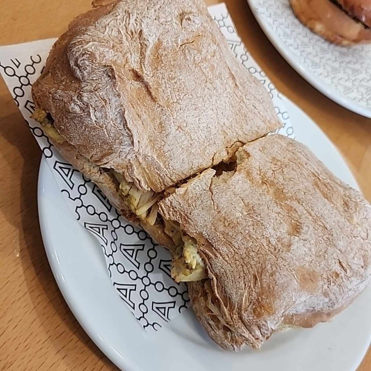 Panini de Pollo con hongos