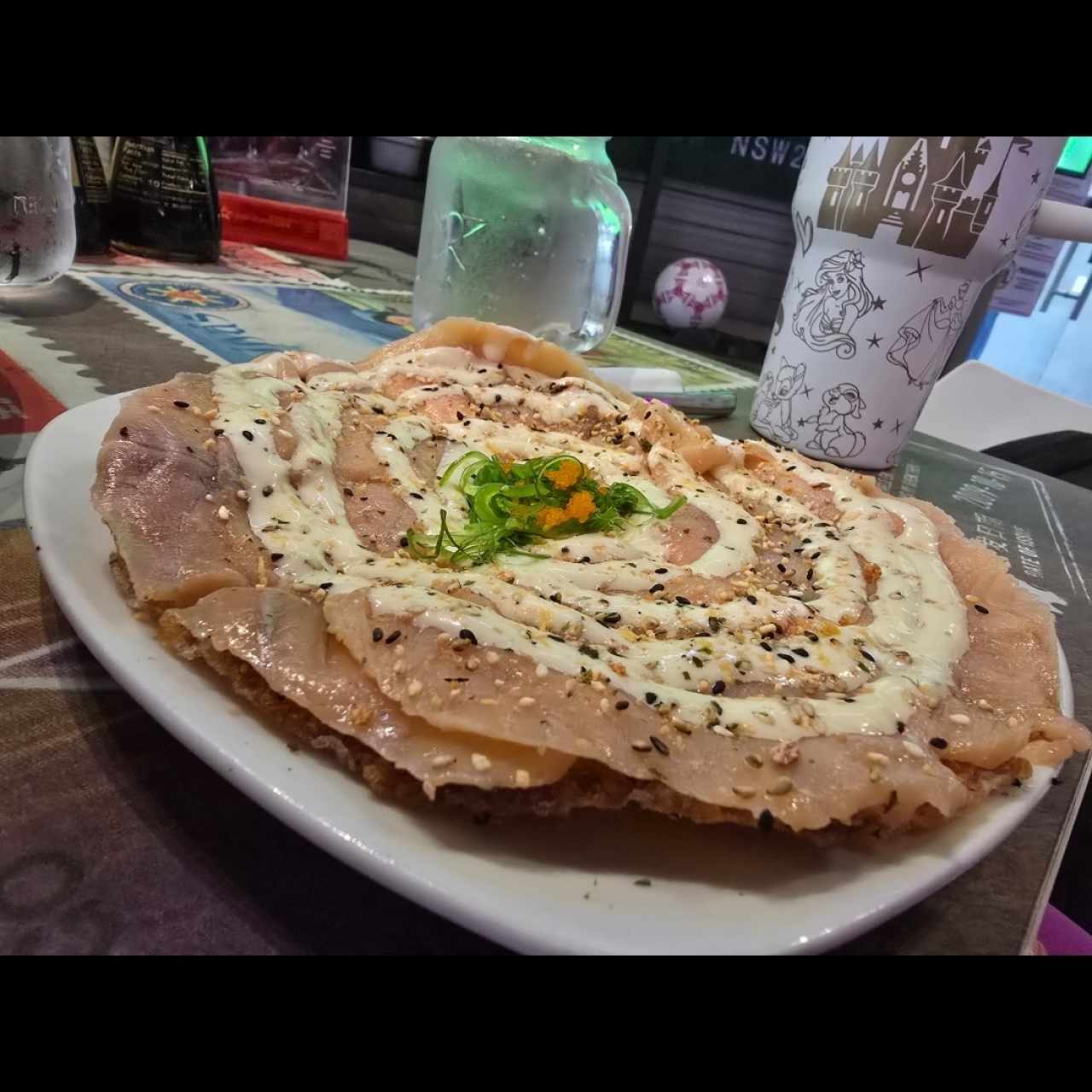 Pizza de salmón