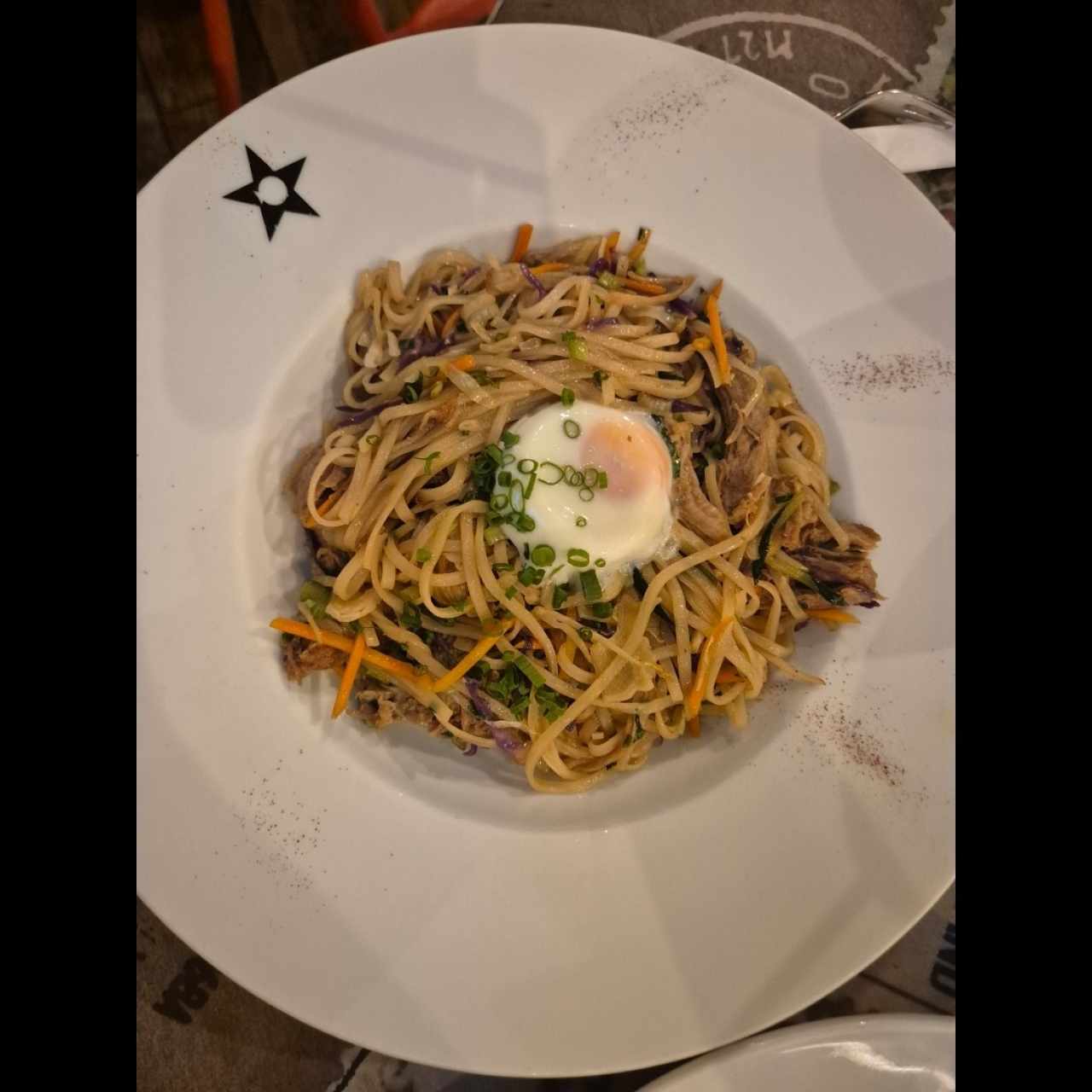 fideos con puerco
