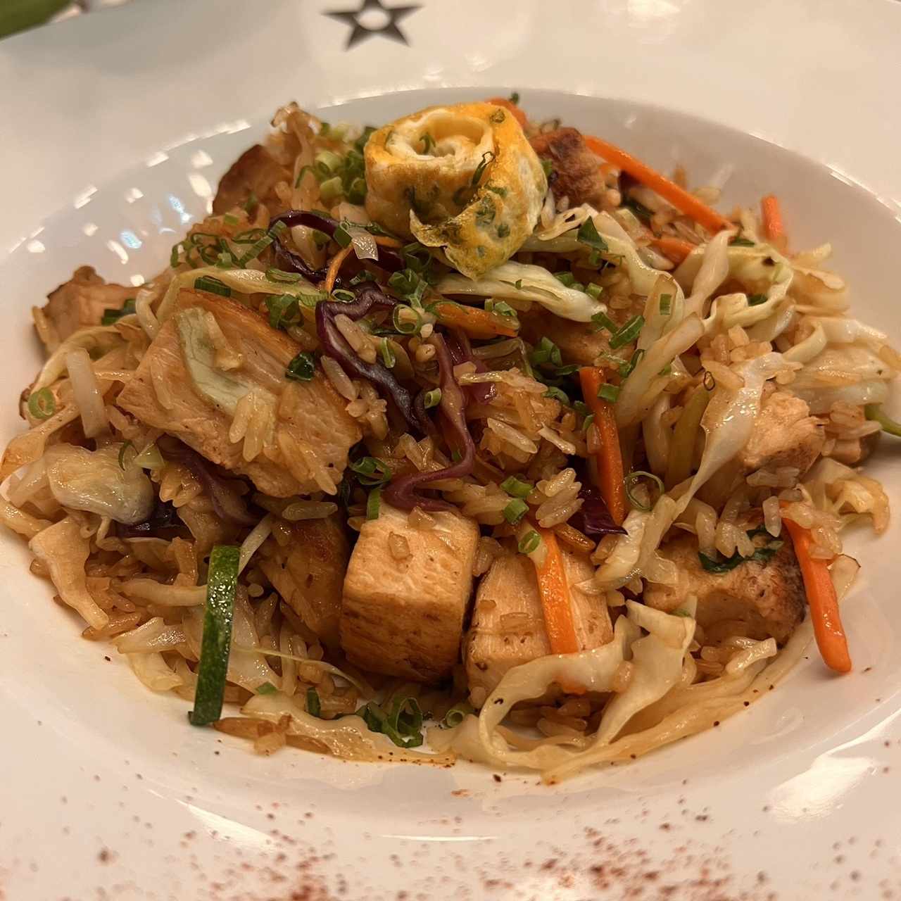 Mandarin de Pollo, rico sabor, buena porcion , buena presentacion