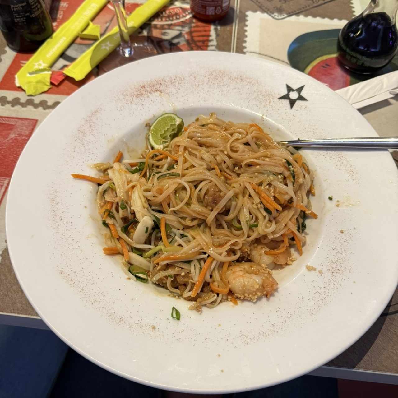 Phad Thai de Mariscos