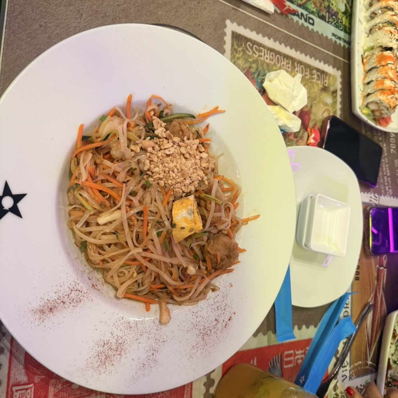 Phad Thai de Mariscos