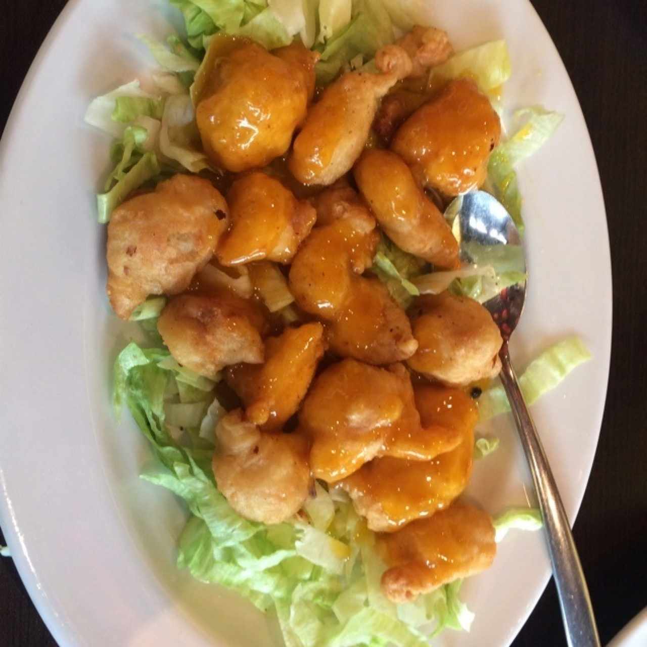 Pollo en salsa de naranja