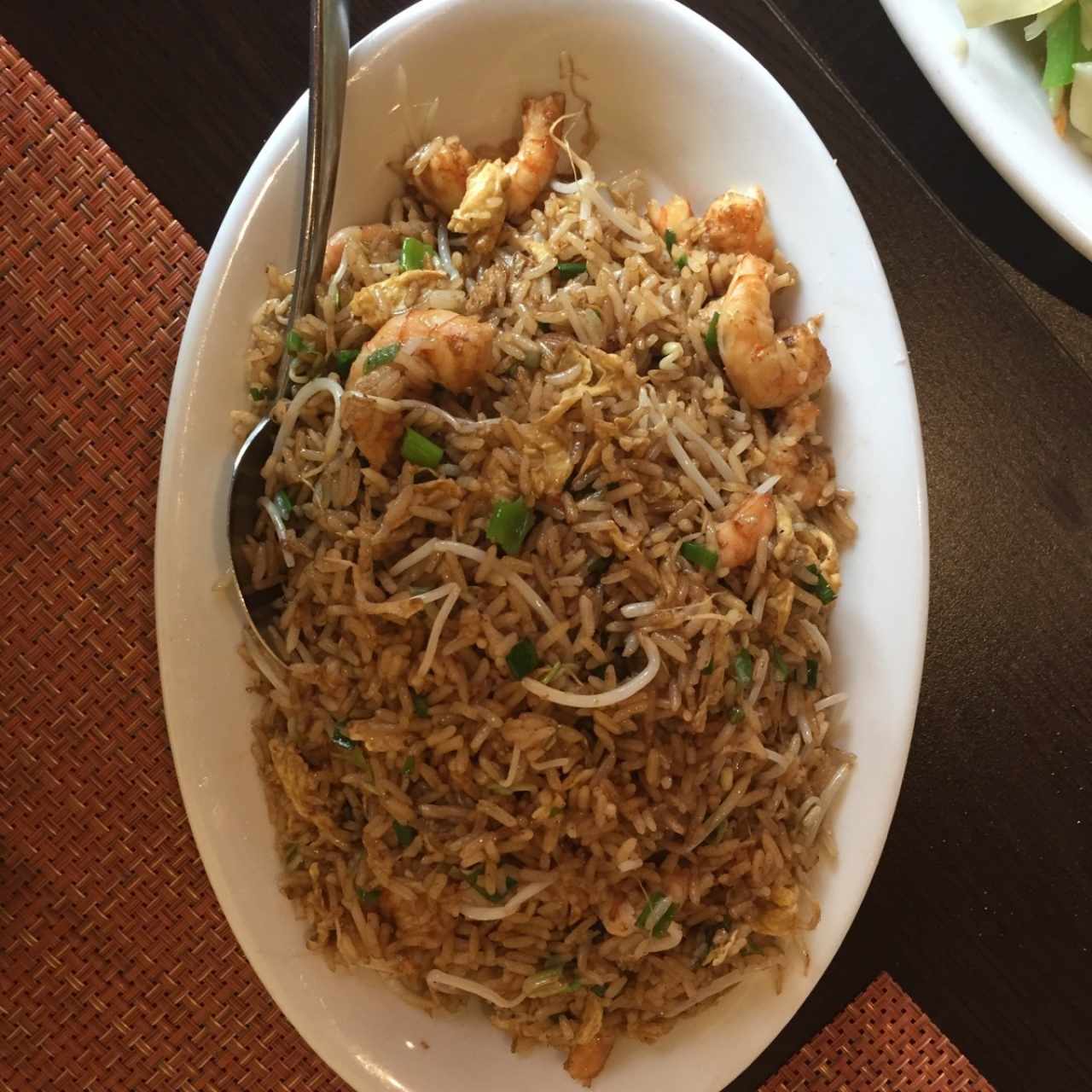 arroz frito con camarones