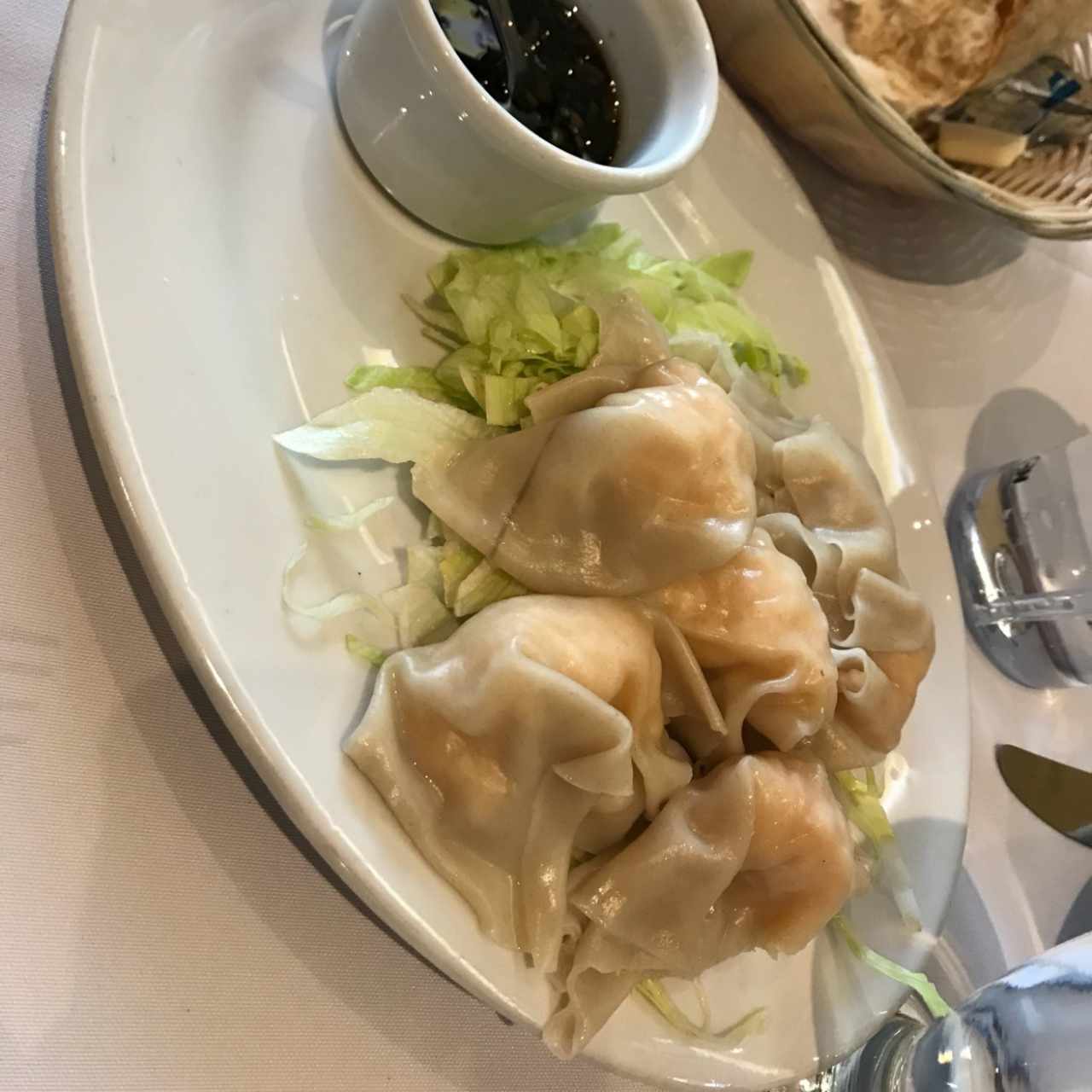 dumplings de camaron