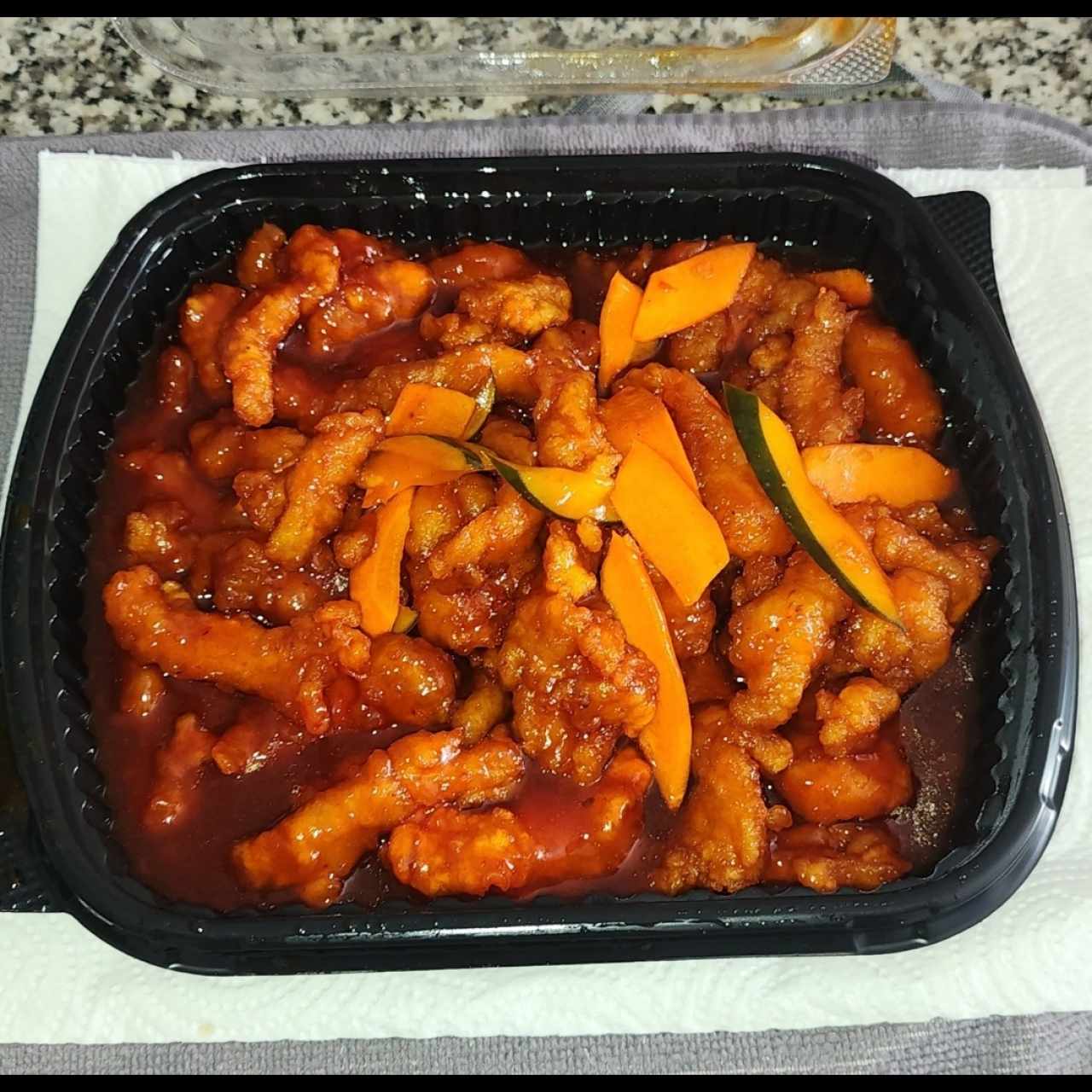 Platos Especiales - Pollo agridulce