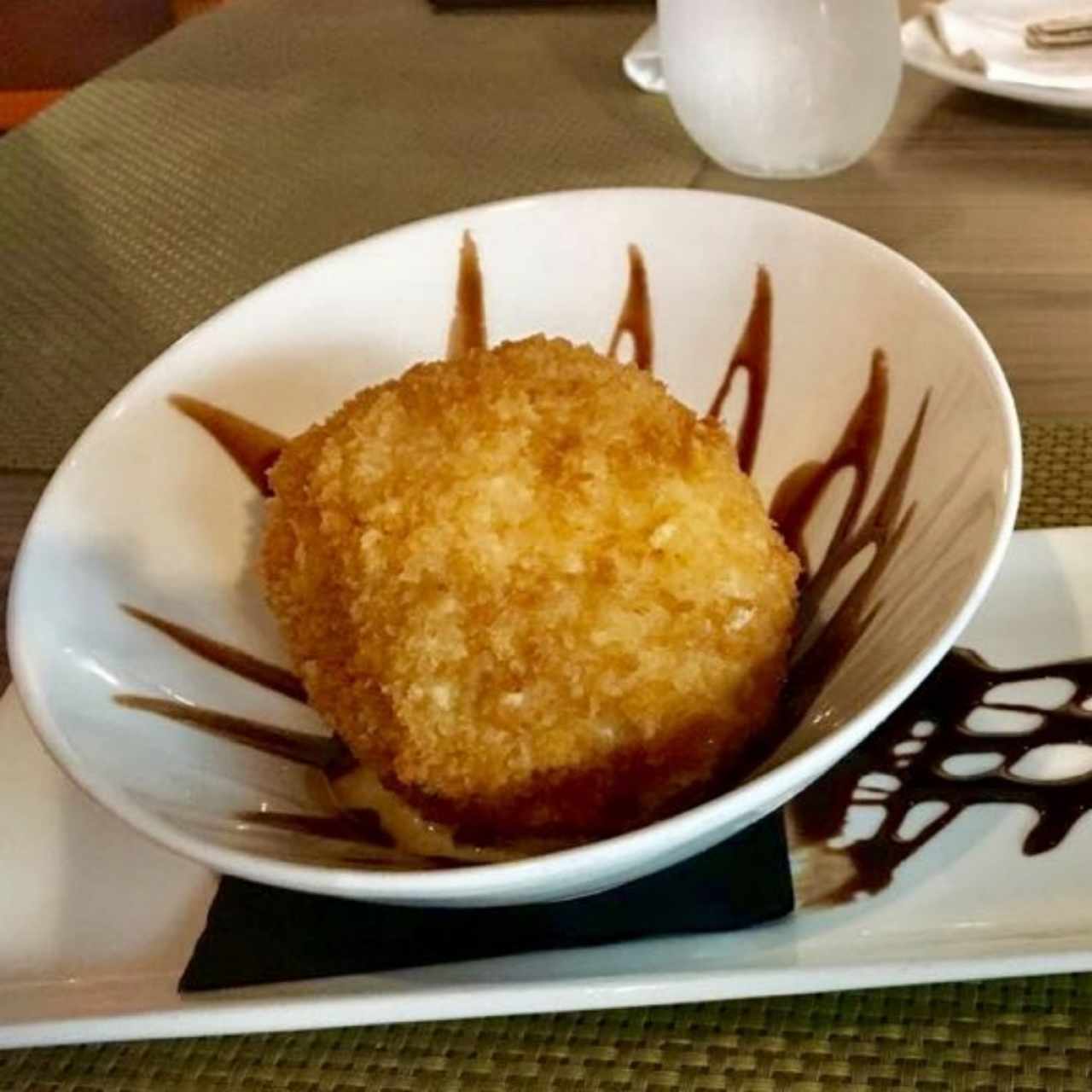 Helado frito con chocolate!!!