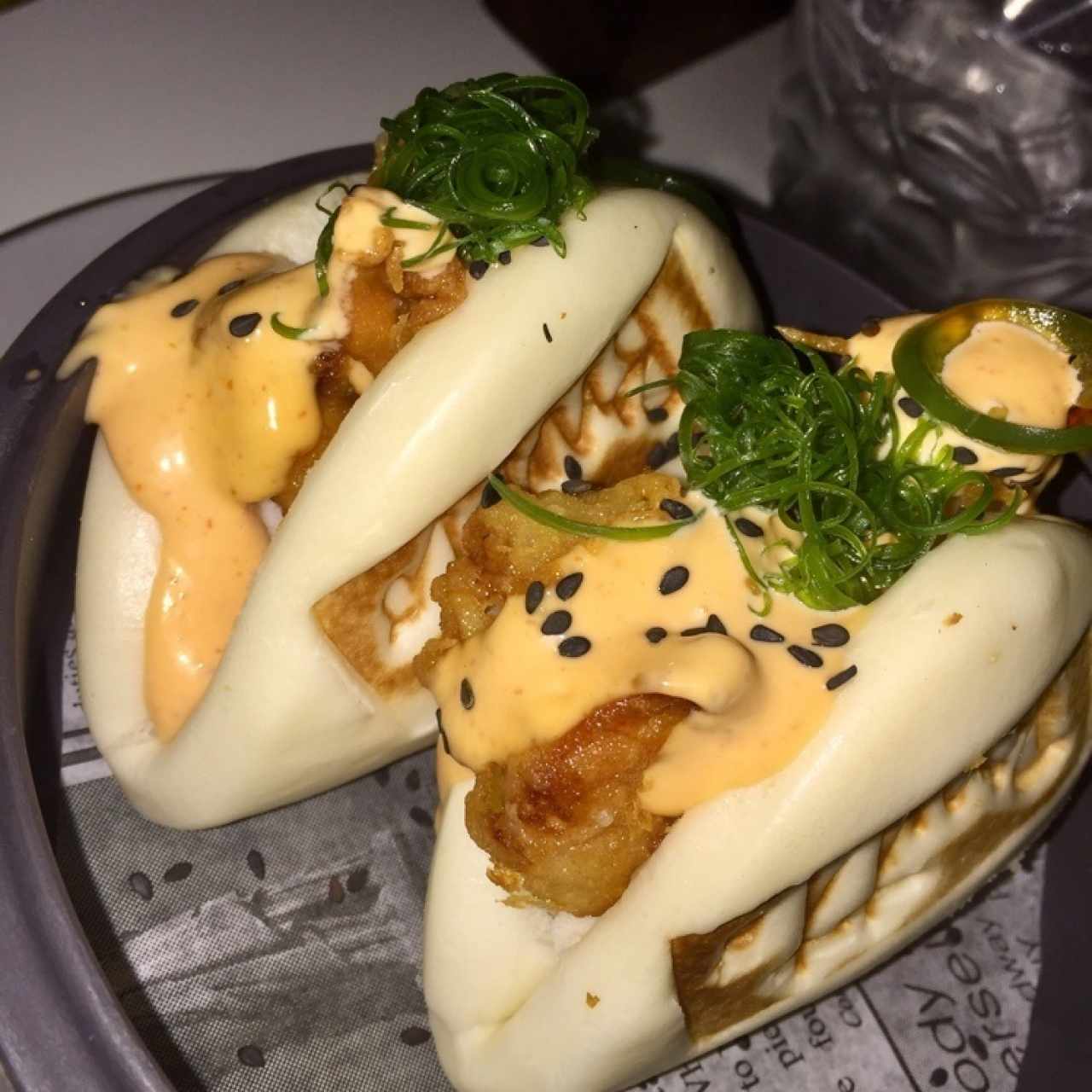 rock shrimp buns