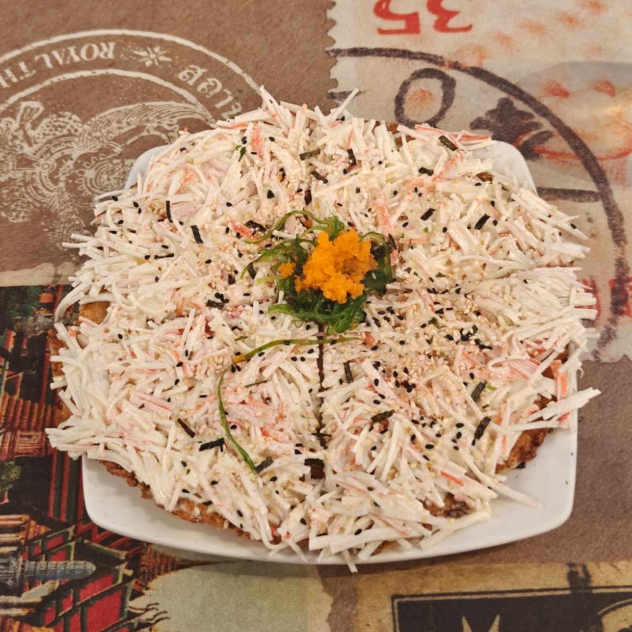 Pizzas Crocantes - Pizza de Cangrejo