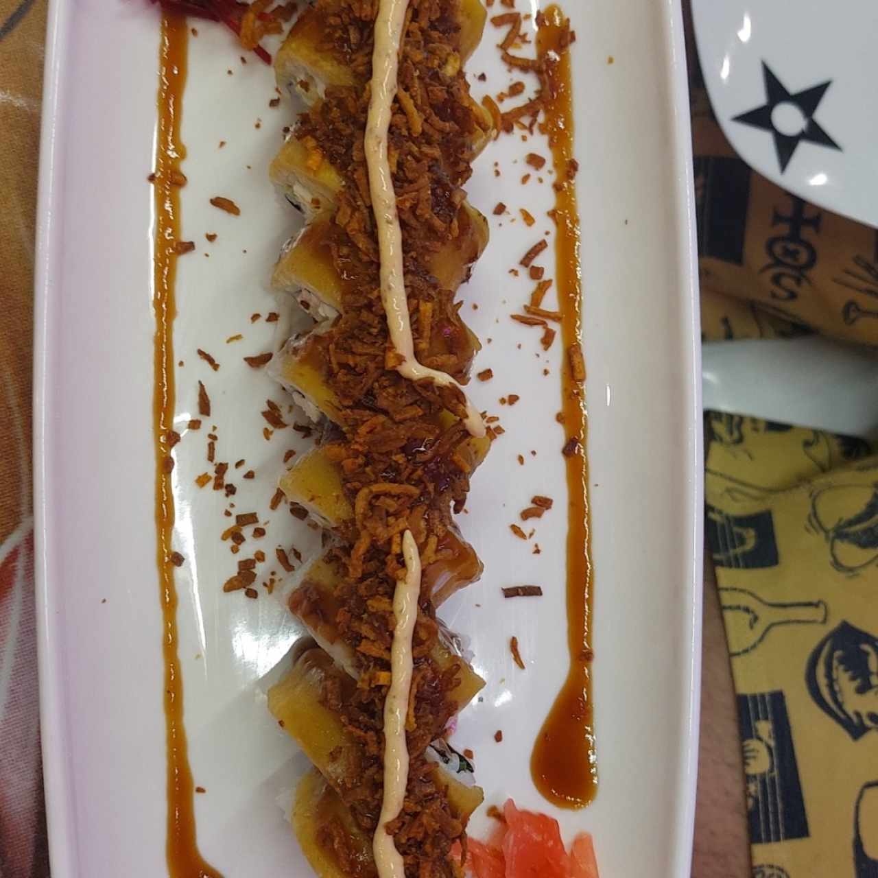 roll con plátano 